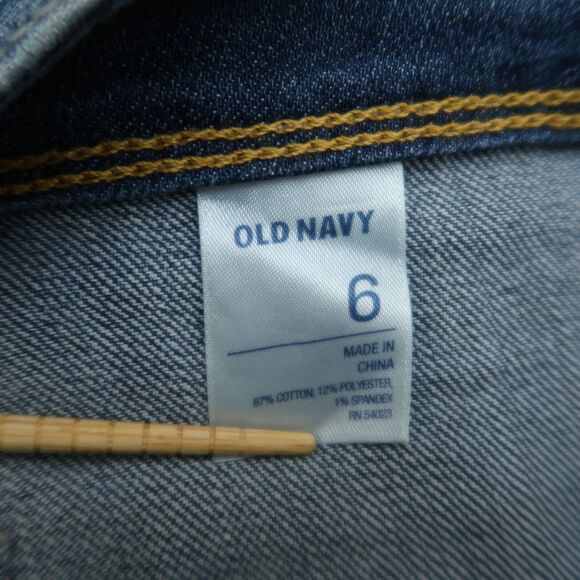 Old Navy Jeans Women's 6 Blue Low-Rise The Diva Capri Denim Pants 22" Inseam - Picture 7 of 14
